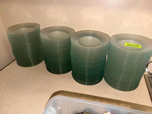 (96) GLASS SALAD PLATES