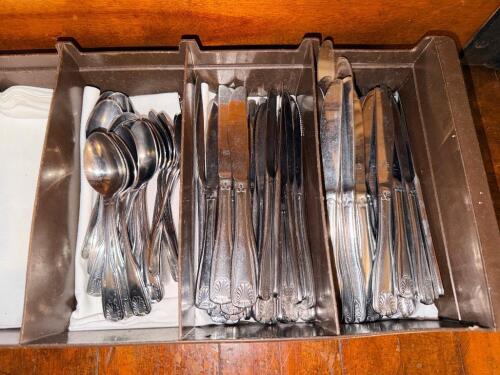 (20) SPOONS, AND (50) KNIVES