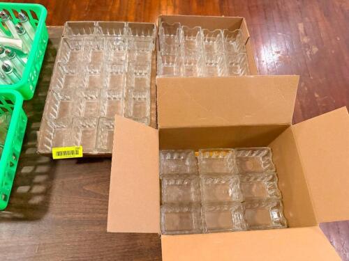 (1) LOT OF GLASS SUGAR CADDYS
