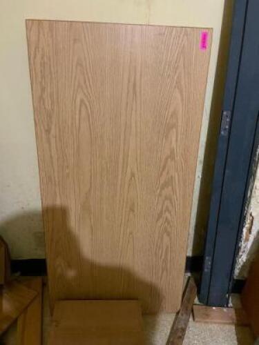 48" X 24" LAMINATE WOOD FOLDING TABLE