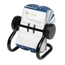 (1) ROTARY BUSINESS CARD FILE