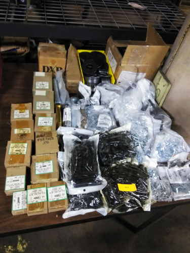 (1) TABLE OF MISC NUTS AND BOLTS