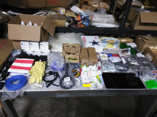 (1) TABLE OF MISC ITEMS