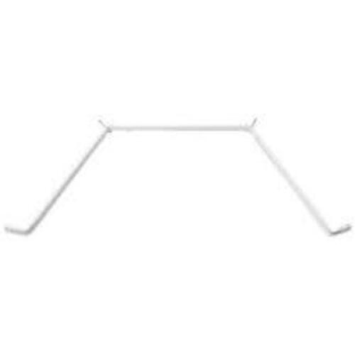 (4) 72 in. - 147 in. Bay Window Single Curtain Rod in White