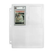 (2) CASES OF (25) PACKS OF COLLECTIBLE CARDS STORAGE PAGES