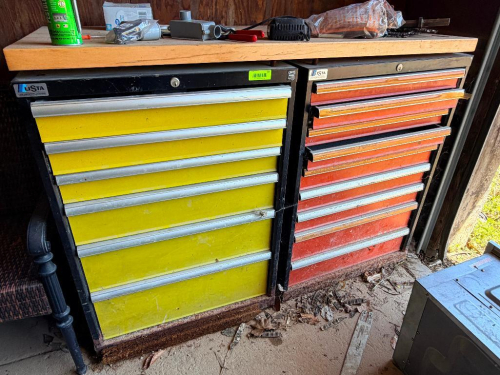 (2) LISTA INDUSTRIAL TOOL CABINETS WITH MULTIPLE DRAWERS