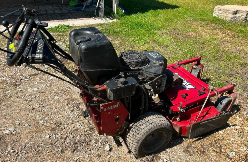 EXMARK COMMERCIAL WALK-BEHIND MOWER WITH 36" TURF TRACER DECK, S-SERIES CONFIGURATION, AND BELT-DRIVEN CUTTING SYSTEM