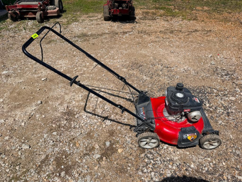 GAS POWERED PUSH LAWN MOWER WITH 21 IN CUTTING DECK, RECOIL START, SIDE DISCHARGE AND MULCH CAPABILITY