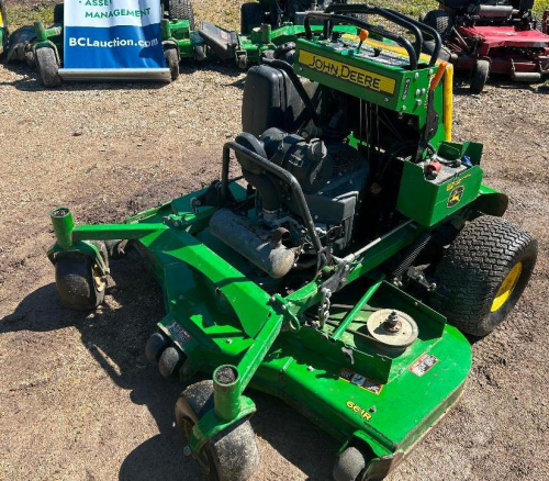 JOHN DEERE ZERO TURN STAND-ON MOWER, HYDROSTATIC DRIVE, SIDE DISCHARGE, COMMERCIAL