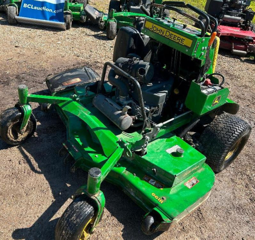 JOHN DEERE ZERO TURN STAND-ON MOWER, HYDROSTATIC DRIVE, SIDE DISCHARGE, COMMERCIAL