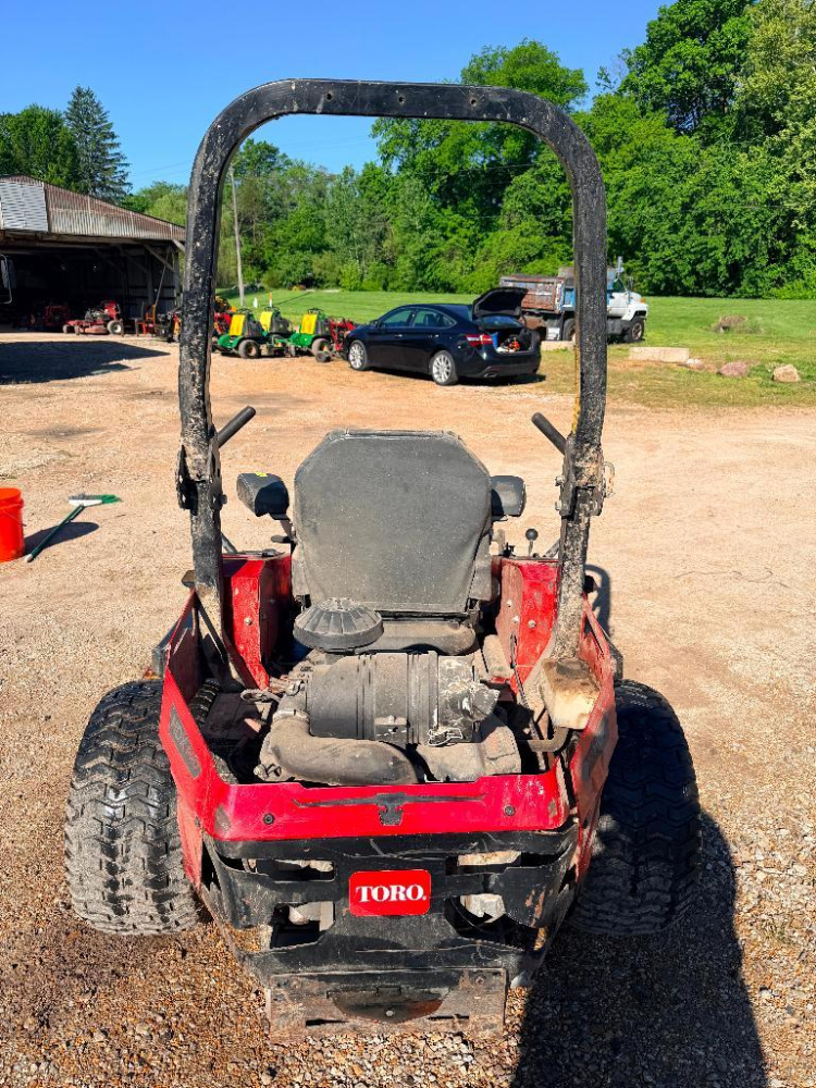 TORO ZERO TURN RIDING MOWER WITH ROPS, DUAL HYDROSTATIC DRIVE, SIDE ...