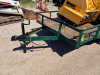 TANDEM AXLE UTILITY TRAILER WITH STEEL FRAME, WOOD DECK, AND MESH RAMP GATE. EQUIPPED WITH 2" BALL HITCH, MANUAL JACK, AND TRAILER LIGHT WIRING. SHOWS SURFACE RUST, PAINT WEAR, AND TIRE WEAR CONSISTENT WITH USE. - 4