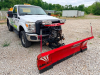 2010 FORD F-350 SUPER DUTY XL REGULAR CAB 4X4 FLATBED TRUCK WITH WESTERN SNOW PLOW. 183,680 MILES SHOWN. EQUIPPED WITH HILLSBORO FLATBED, WESTERN FRONT PLOW WITH LIGHTS, IN-CAB CONTROLLER - 4
