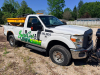 2010 FORD F-350 SUPER DUTY XL REGULAR CAB 4X4 FLATBED TRUCK WITH WESTERN SNOW PLOW. 183,680 MILES SHOWN. EQUIPPED WITH HILLSBORO FLATBED, WESTERN FRONT PLOW WITH LIGHTS, IN-CAB CONTROLLER - 6