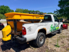 2010 FORD F-350 SUPER DUTY XL REGULAR CAB 4X4 FLATBED TRUCK WITH WESTERN SNOW PLOW. 183,680 MILES SHOWN. EQUIPPED WITH HILLSBORO FLATBED, WESTERN FRONT PLOW WITH LIGHTS, IN-CAB CONTROLLER - 18