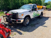 2010 FORD F-350 SUPER DUTY XL REGULAR CAB 4X4 FLATBED TRUCK WITH WESTERN SNOW PLOW. 183,680 MILES SHOWN. EQUIPPED WITH HILLSBORO FLATBED, WESTERN FRONT PLOW WITH LIGHTS, IN-CAB CONTROLLER - 22