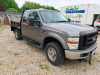 FORD F-250 SUPER DUTY XL EXTENDED CAB FLATBED TRUCK WITH STEEL UTILITY BED, HEADACHE RACK, TOW HITCH, AND SIDE STEPS. - 2