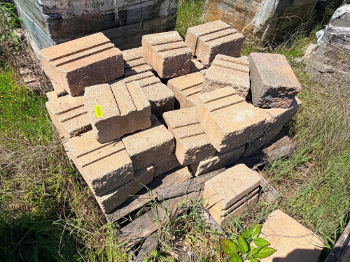 (2) PALLETS OF CONCRETE PAVERS.