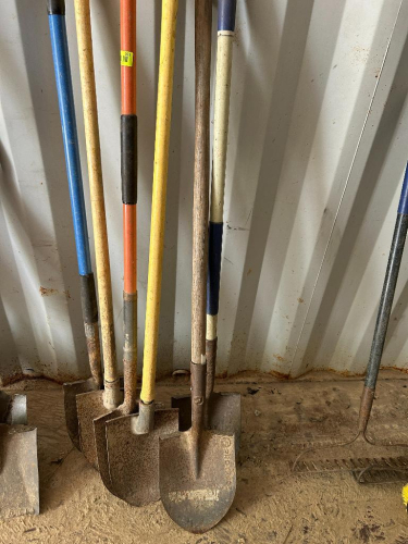(6) ASSORTED DIGGING SHOVELS