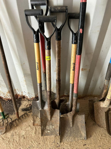 (6) ASSORTED SHOVELS