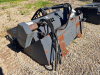 INGERSOLL RAND SKID STEER LANDSCAPE RAKE ATTACHMENT WITH HYDRAULIC ANGLE ADJUSTMENT, FULL WIDTH DRUM WITH CARBIDE TEETH, AND PERFORATED TOP SCREEN. FEATURES QUICK ATTACH MOUNT, SIDE PLATES, AND HYDRAULIC MOTOR DRIVE. - 6
