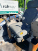 BOBCAT COMPACT EXCAVATOR WITH OPEN CAB, RUBBER TRACKS, FRONT BLADE, AND BUCKET ATTACHMENT. - 14