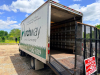 2012 ISUZU CAB OVER BOX TRUCK WITH ENCLOSED CARGO BODY, ROLL-UP REAR DOOR, AND REAR RAMP GATE. UNIT - 18