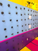 INDOOR CHILDREN&rsquo;S BOULDERING / CLIMBING WALL WITH PADDED FLOOR MATS, MOLDED HANDHOLDS, AND SAFETY MARKINGS. WALL FEATURES MULTIPLE ROUTE CONFIGURATIONS FOR RECREATIONAL PLAY. - 6
