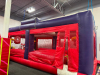LARGE COMMERCIAL INTERACTIVE &ldquo;AIR CANNON ALLEY&rdquo; INFLATABLE GAME BY BOUNCE U. FEATURES MULTIPLE AIR CANNON STATIONS WITH TARGETS FOR COMPETITIVE PLAY AND TEAM ACTIVITIES.