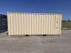 NEW 20FT STEEL SHIPPING CONTAINER WITH LOCKING DOUBLE DOORS, CORRUGATED STEEL CONSTRUCTION, WOOD FLOORING, AND CSC SAFETY APPROVAL. UNIT FEATURES CLEAN INTERIOR CONDITION AND WEATHER-RESISTANT EXTERIOR FINISH. - 2