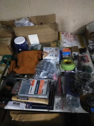 (1) TABLE OF MISC ITEMS