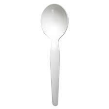 (1) BOX OF (1000) PLASTIC SPOONS
