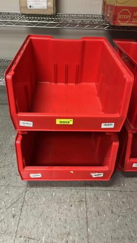 (2) LARGE STACKABLE STORAGE CONTAINERS