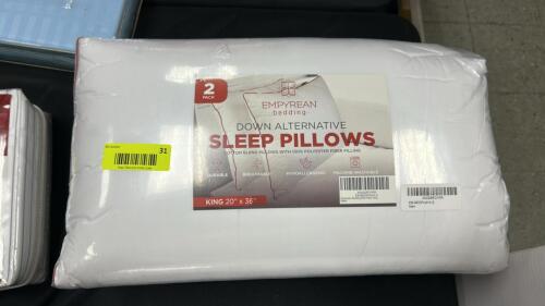 (2) DOWN ALTERATIVE SLEEP PILLOWS