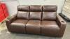 MACYS GREYMEL LEATHER POWER RECLINING SOFA - 2