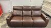 MACYS GREYMEL LEATHER POWER RECLINING SOFA - 3