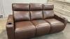 MACYS GREYMEL LEATHER POWER RECLINING SOFA - 8