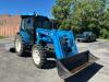 LS MTRON XU6158 CAB TRACTOR WITH FRONT END LOADER WITH BUCKET. DIESEL POWERED TRACTOR EQUIPPED WITH ENCLOSED CAB, HVAC CONTROLS, MULTIPLE HYDRAULIC CONTROLS, PTO, 4WD SELECTOR, REAR HYDRAULIC CONNECTIONS, AND LS LL5106 FRONT LOADER. HOUR METER SHOWS 198.0