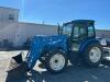 LS MTRON XU6158 CAB TRACTOR WITH FRONT END LOADER WITH BUCKET. DIESEL POWERED TRACTOR EQUIPPED WITH ENCLOSED CAB, HVAC CONTROLS, MULTIPLE HYDRAULIC CONTROLS, PTO, 4WD SELECTOR, REAR HYDRAULIC CONNECTIONS, AND LS LL5106 FRONT LOADER. HOUR METER SHOWS 198.0 - 2