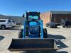 LS MTRON XU6158 CAB TRACTOR WITH FRONT END LOADER WITH BUCKET. DIESEL POWERED TRACTOR EQUIPPED WITH ENCLOSED CAB, HVAC CONTROLS, MULTIPLE HYDRAULIC CONTROLS, PTO, 4WD SELECTOR, REAR HYDRAULIC CONNECTIONS, AND LS LL5106 FRONT LOADER. HOUR METER SHOWS 198.0 - 3