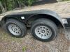 2021 18 FOOT BLACK RIVERCRAFT UTILITY TRAILER WITH A WOODEN DECK AND TANDEM AXEL COMES WITH TITLE - 3
