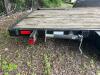 2021 18 FOOT BLACK RIVERCRAFT UTILITY TRAILER WITH A WOODEN DECK AND TANDEM AXEL COMES WITH TITLE - 4