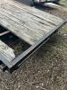 2021 18 FOOT BLACK RIVERCRAFT UTILITY TRAILER WITH A WOODEN DECK AND TANDEM AXEL COMES WITH TITLE - 13
