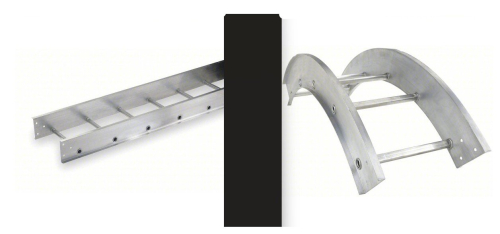 (4) LADDER TRAY AND VERTICAL ELBOWS