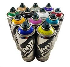 (12) MISC CANS OF SPRAY PAINT