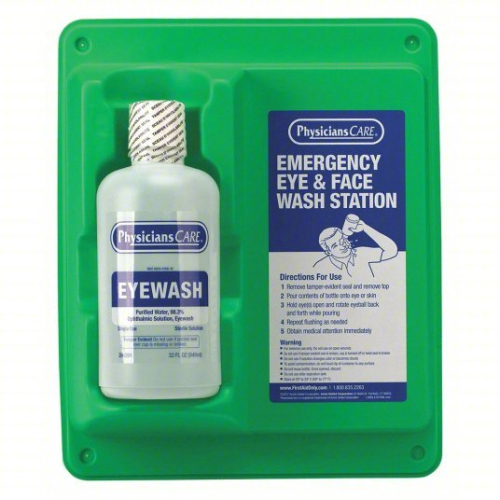 (1) SINGLE USE EYEWASH STATION