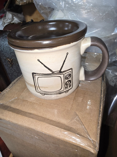 (5) CERAMIC MUG WITH SAUCER