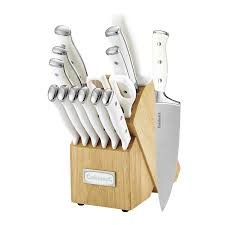 (1) SET OF STAINLESS STEEL CUTLERY AND KNIFE BLOCK