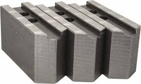 (1) SET OF (3) SERRATED SOFT JAW CHUCK