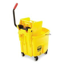 (1) COMMERICAL WAVEBRAKE MOP BUCKET & WRINGER